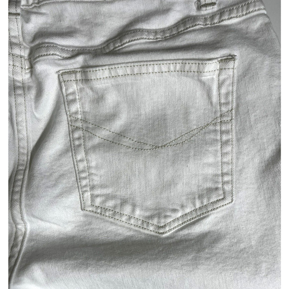 J Jill Mid Rise Boot Cut Jeans Size 12 White Stretch Pockets Western Boho - Picture 8 of 13
